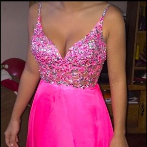 Pink prom dress